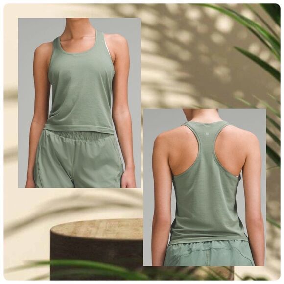 Lululemon Swiftly Tech Racerback Tank Top 2.0 Race grey eucalyptus size 14 NWT‎ - Picture 1 of 8